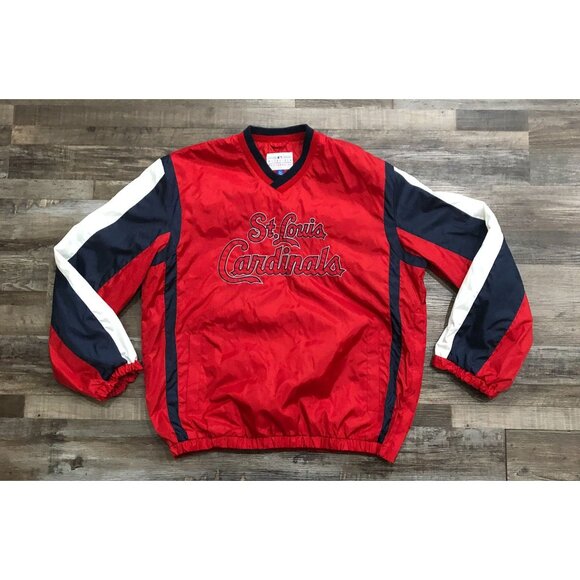 MLB Genuine Merchandise St Louis Cardinals Mens Large Pullover Jacket Windbreake - Picture 1 of 7